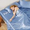 Satin Sheets Queen Size - Similar to Silk Sheets, Silky Bedsheet, Luxury & Ultra Soft, Non-Fading & Wrinkle Free, Good for Hair & Skin, Gifts for Wome - 4 of 4