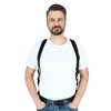 CTM Men's Elastic Side Plastic Clip TSA Compliant Airport Suspenders - 2 of 4