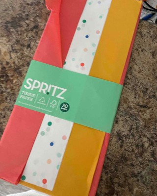 3 Step Striped Tissue Paper Blue/green - Spritz™ : Target