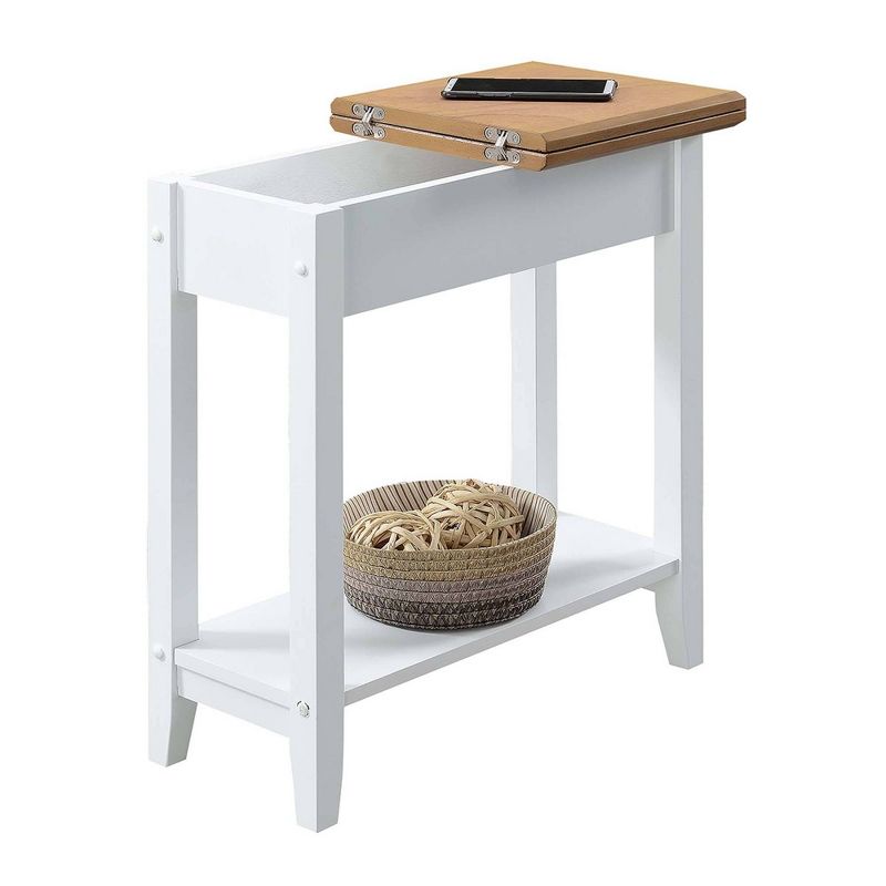 Breighton Home Harper End Table with Flip Top Storage and Lower Shelf, 4 of 6