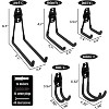 LunaLulinlk Garage Hooks Anti-Slip, Easy Installation Garage Storage Hooks Hangers Wall Mount Utility Hooks Black 12 Pack - 4 of 4