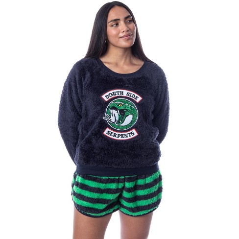 South Side Serpents Riverdale Womens Crop Top & Shorts Lounge Wear Set Outfits 