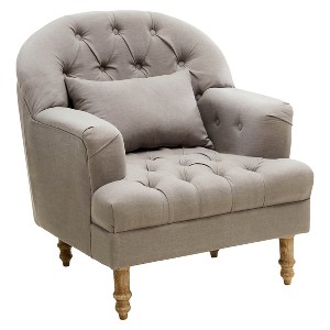 Anastasia Tufted Chair - Gray - Christopher Knight Home