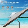 Vynxaria Rectangle Patio Umbrella - Crank Lift & Tilt Function for Ultimate Shade Control - 2 of 4