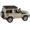 2014 Toyota Land Cruiser 71 SWB (Short Wheel Base) Sandy Taupe Brown 1/64 Diecast Model Car by Paragon Models - 2 of 4