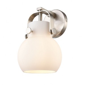 Pilaster II Sphere - 1 Light Wall Sconce In Industrial Style-9.75 Inches Tall and 6.5 Inches Wide - 1 of 1