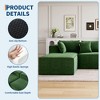 2 Pieces Modular L-Shape Sectional Couches for Living Room, 106.7" Cloud Sectional Sofa with Chaise & Deep Seat, Chenille Upholstered Couches - 4 of 4
