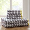 SEVOBAL Bath Towel and Washcloth Sets Cotton Jacquard Towel Set Lightweight Soft Absorbent for Bathroom Use, Gray, 13.78"*9.84"*6.69" - 2 of 4