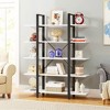 UbMelt 5-Tier Book Shelf Corner Freestanding Bookcase Storage Organizer for Living Room,Bedroom,Office - 4 of 4