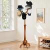 Bekrvio Freestanding Rubberwood Coat Rack,Tree-Branch Design with 8 Hooks,Heavy-Duty Standing Clothes Hanger for Entryway Hallway Bedroom - Load 160lb - 3 of 4