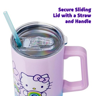 Hello Kitty 40oz Pink Blue Ombre Stainless Steel Travel Tumbler