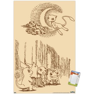 Trends International Pokémon - Sepia Scene Unframed Wall Poster Prints - 1 of 4