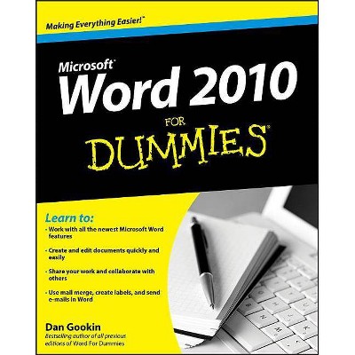 Word 2010 for Dummies - (For Dummies) by  Dan Gookin (Paperback)