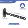 Unique Bargains Bedroom Wall Mount Foldable Stainless Steel Laundry Clothes Hanger - 2 of 3
