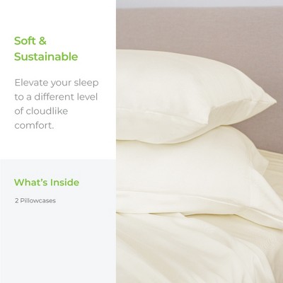 Ivory Cotton Hypoallergenic Standard Pillowcase Set