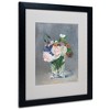 Trademark Fine Art -Edouard Manet 'Flowers In a Crystal Vase' Matted Framed Art - 2 of 4