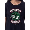 Riverdale Womens' Southside Serpents Sleep Pajama Shirt Nightgown Black - 2 of 3