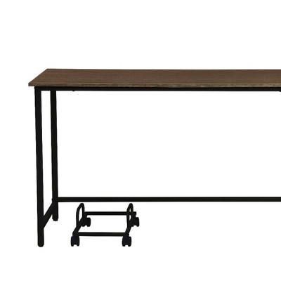 Executive Corner L-Shaped Desk with Drawer and USB Port in Black