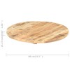 vidaXL Table Top Ø31.5"x(1"-1.1") Solid Mango Wood - 4 of 4