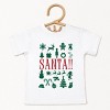 Santa Christmas Icons - Youth Short Sleeve Graphic T-Shirt and Toddler Short Sleeve Graphic T-Shirt - 2 of 3