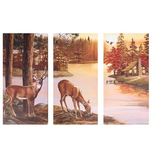 The Lakeside Collection Woodland Animal Canvas - Deer - 1 of 4
