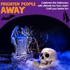 Joyfy Halloween Skeleton Decorations 7.5" Plastic Skull Human Head Bone Indoor Outdoor Decor Spooky Scene Party Favors Haunted House Graveyard Props - 4 of 4