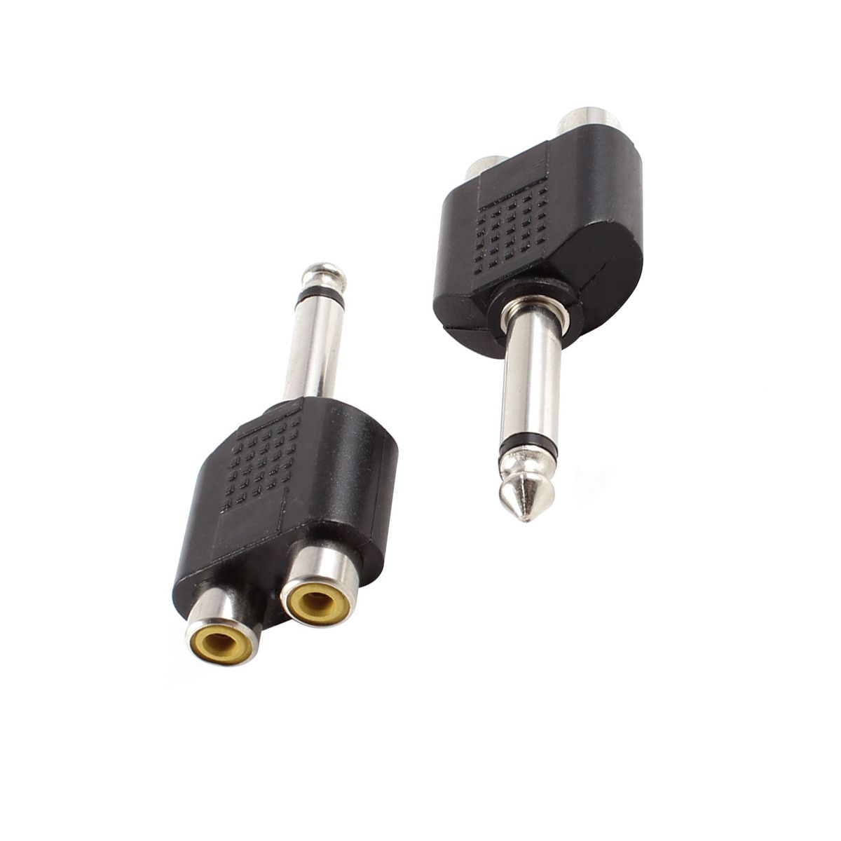 Unique Bargains Metal Plastic Audio Adapter 2 Pcs - thumbnail 4