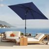 HYLEORY 10ft. x 6.5ft. Rectangular Market Umbrella Patio Umbrella with Tilt - 2 of 4