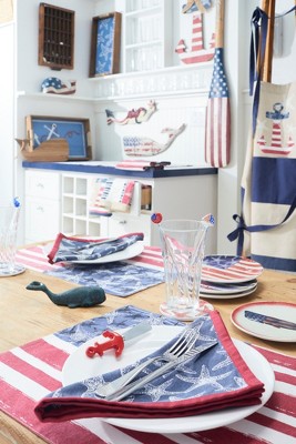 God Bless America Patriotic Wooden Oar Wall Decor, 60 Inches