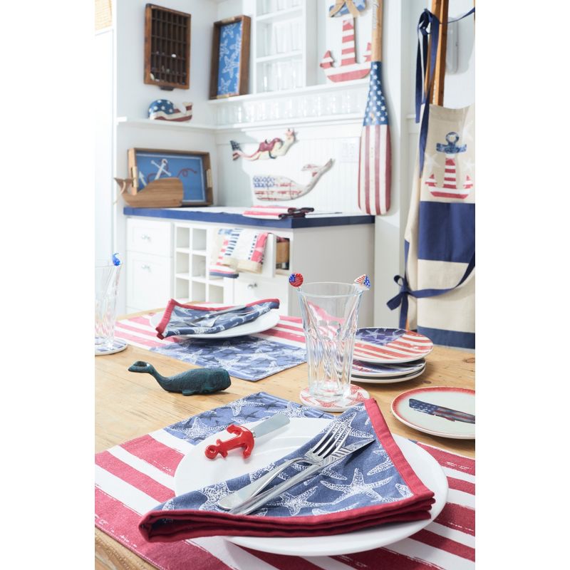 Beachcombers 60" x 4.5" x 7.5" God Bless America American Flag Patriotic 4th of July Wall Sign Hanging Décor, 2 of 3