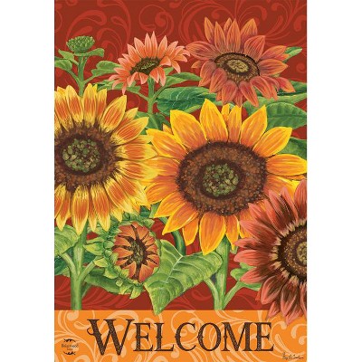 Colorful Sunflowers Fall Garden Flag Welcome Autumn 18