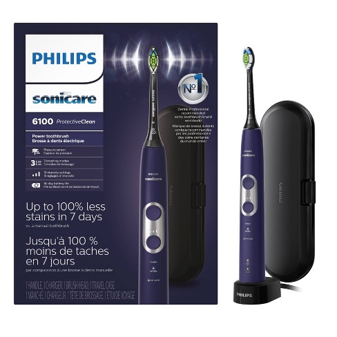 Philips Sonicare ProtectiveClean 6100 Whitening Rechargeable Electric  Toothbrush - HX6471/03 - Purple