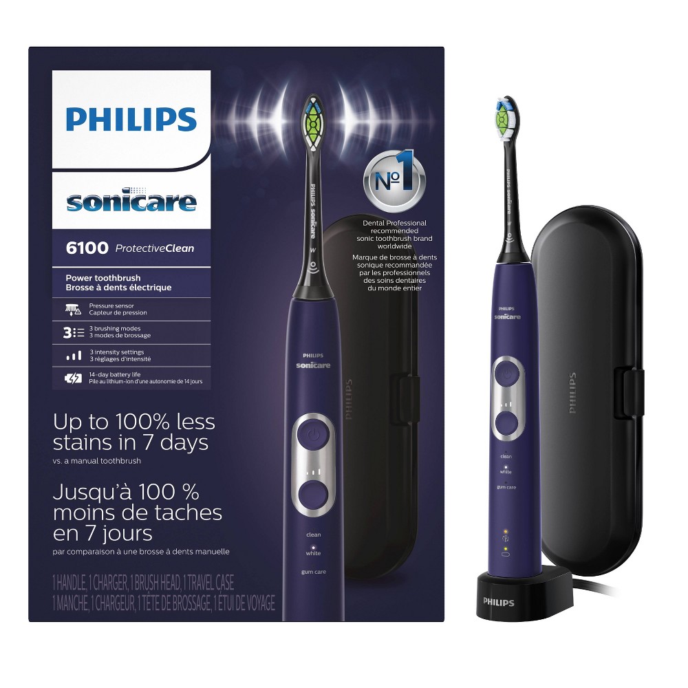 Photos - Electric Toothbrush Philips Sonicare ProtectiveClean 6100 Whitening Rechargeable Electric Toot