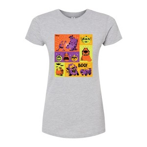Women's - Disney - Halloween Movies Grid Fitted Graphic T-Shirt - 1 of 3