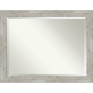 46" x 36" Dove Graywash Framed Bathroom Vanity Wall Mirror - Amanti Art: Modern Rectangle, Wood Frame, Wall Mounted - 1 of 4