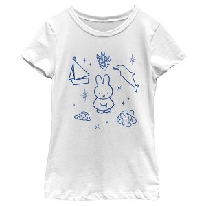 Girls Miffy Rabbit Sea Seeker T Shirt - 1 of 4