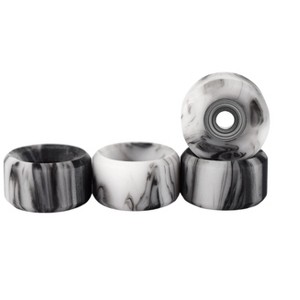 Teak Tuning Apex Urethane Fingerboard Wheels - Slim Bowl Shape - Grey & White Swirl - 1 of 1