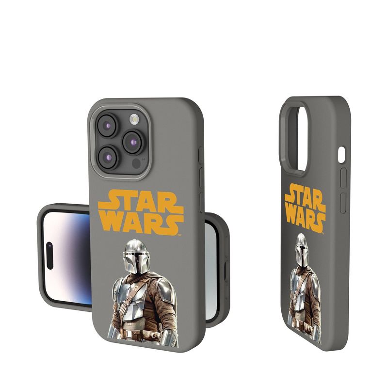 Keyscaper Star Wars: The Mandalorian Din Djarin Color Block Soft Touch Phone Case, 1 of 8