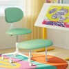 Pinmoco Egg-Shape Upholstered Office Chair Adjustable Height Ergonomic Office Chair with Lumbar Support and Wheels - 2 of 4