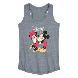 Women's Disney Oh Mickey Graphic Racerback Tank - Heather Grey