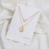 HTUTWOO Layered Choker Multi Chains Pendant Sun and Moon Charm Necklaces Jewelry Gifts for Women - 4 of 4