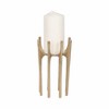 Aluminum Pillar Holder with Sculptural Elevated Spire Design for Modern Display - 2 of 4