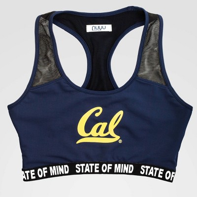 NCAA California Golden Bears Racerback Sporty Bra - Navy M