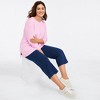 Lands' End Women's Starfish Mid Rise Pull On Crop Pants - 3 of 3