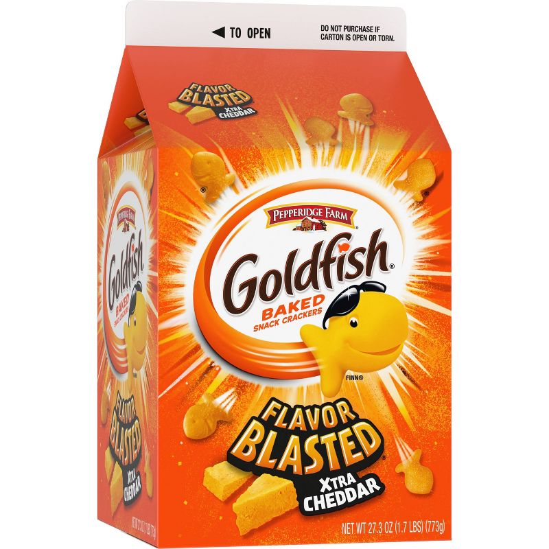 Pepperidge Farm Goldfish Flavor Blasted Extra Cheddar Snack Crackers, 5 of 7