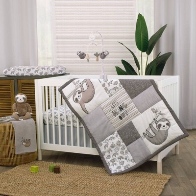 Little Love by NoJo Sloth Let's Hang Out Crib Set - 3pc