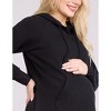 Women's Relaxed Fit Tunic Maternity Hoodie | Motherhood Maternity - 3 of 4