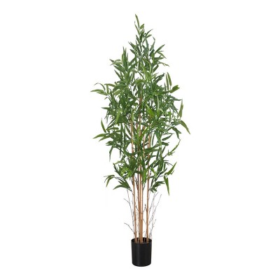 Syemin Artificial Plants Artificial Plant Bamboo Tree Home Decor Fake Plants Faux Plants Indoor Outdoor Fall Decoration, Green, 32"*27"*44"