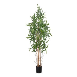 Syemin Artificial Plants Artificial Plant Bamboo Tree Home Decor Fake Plants Faux Plants Indoor Outdoor Fall Decoration, Green, 32"*27"*44" - 1 of 4