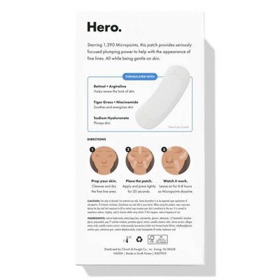 Hero Cosmetics Mighty Face Patches Micropoint for Fine Lines - 6ct